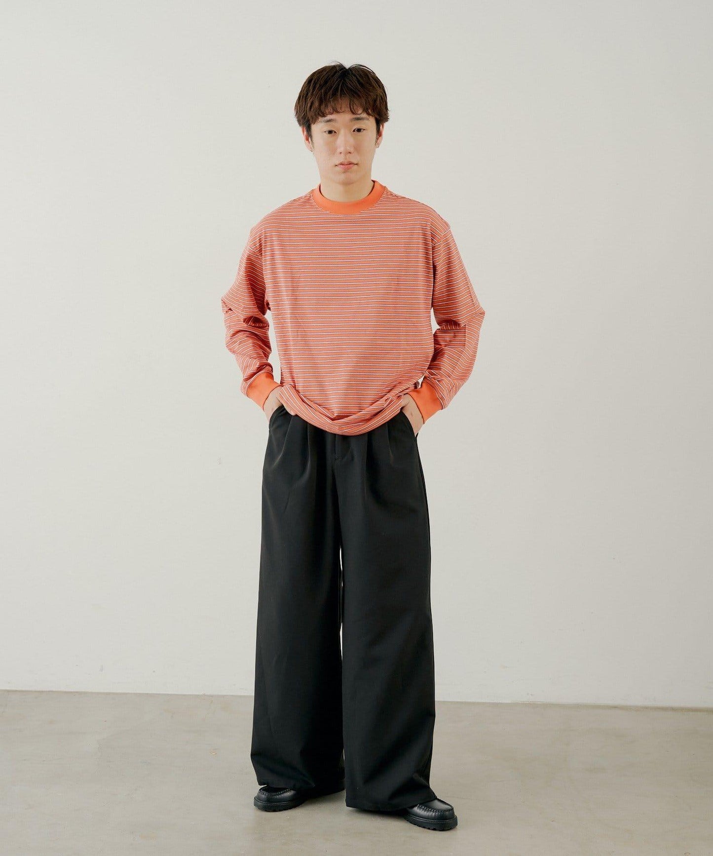 BM 多色條紋 長袖T恤