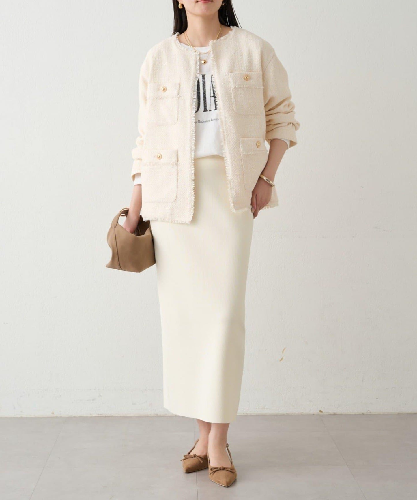 順滑針織修身半身裙