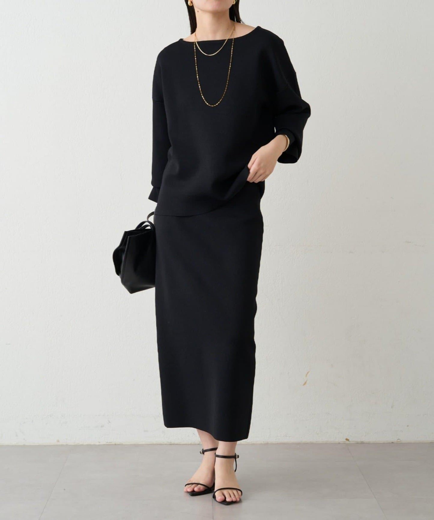 順滑針織修身半身裙