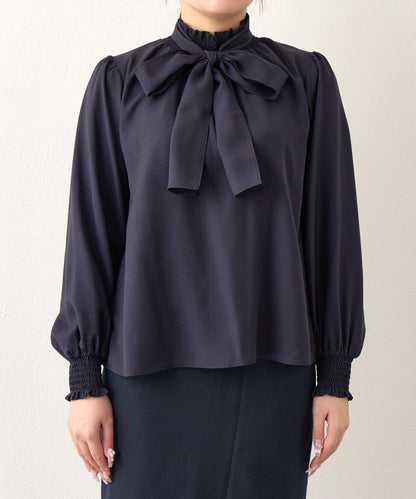 蝴蝶結繫帶 抽褶設計 女襯衫
