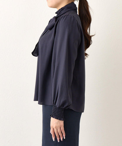 蝴蝶結繫帶 抽褶設計 女襯衫