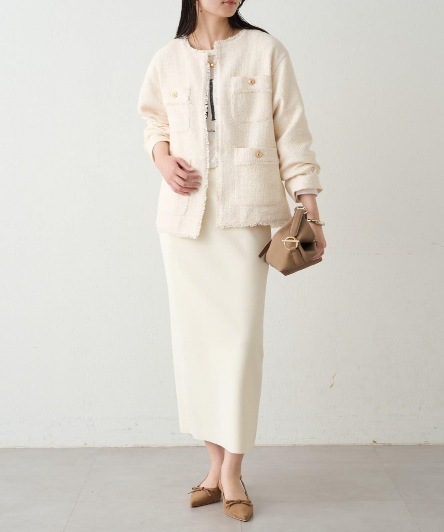 順滑針織修身半身裙