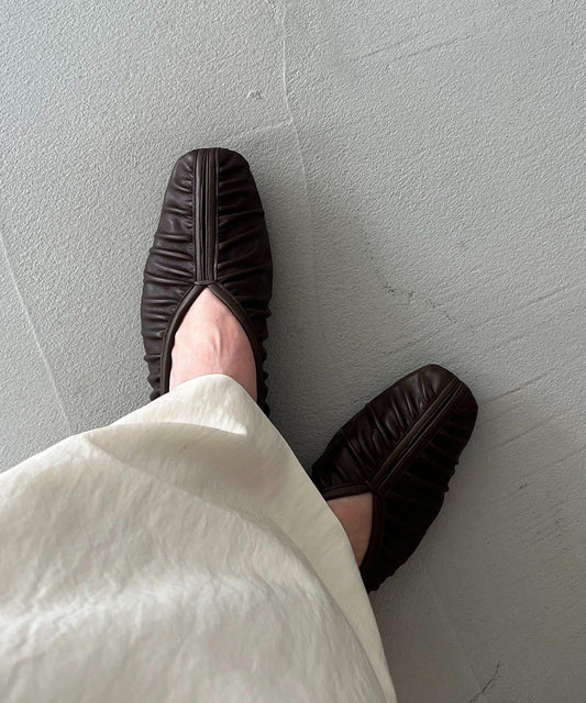 CAPRICIEUX LE'MAGE 褶皺設計 軟質 平底鞋