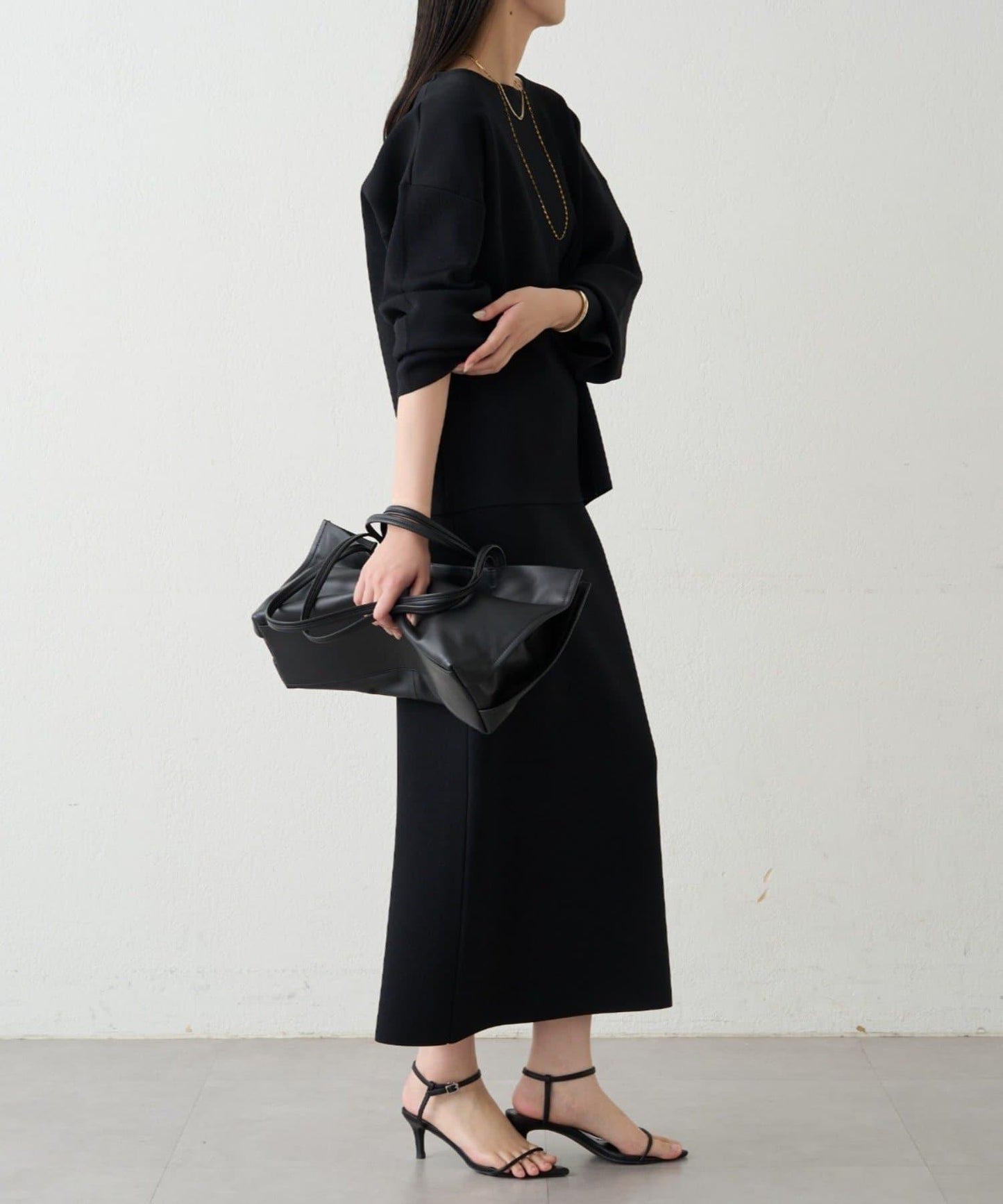 順滑針織修身半身裙