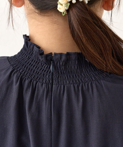 蝴蝶結繫帶 抽褶設計 女襯衫