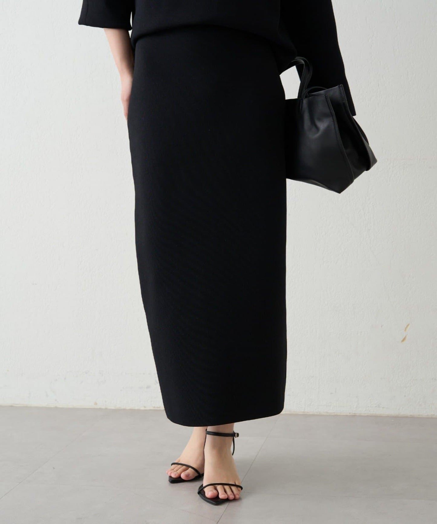 順滑針織修身半身裙