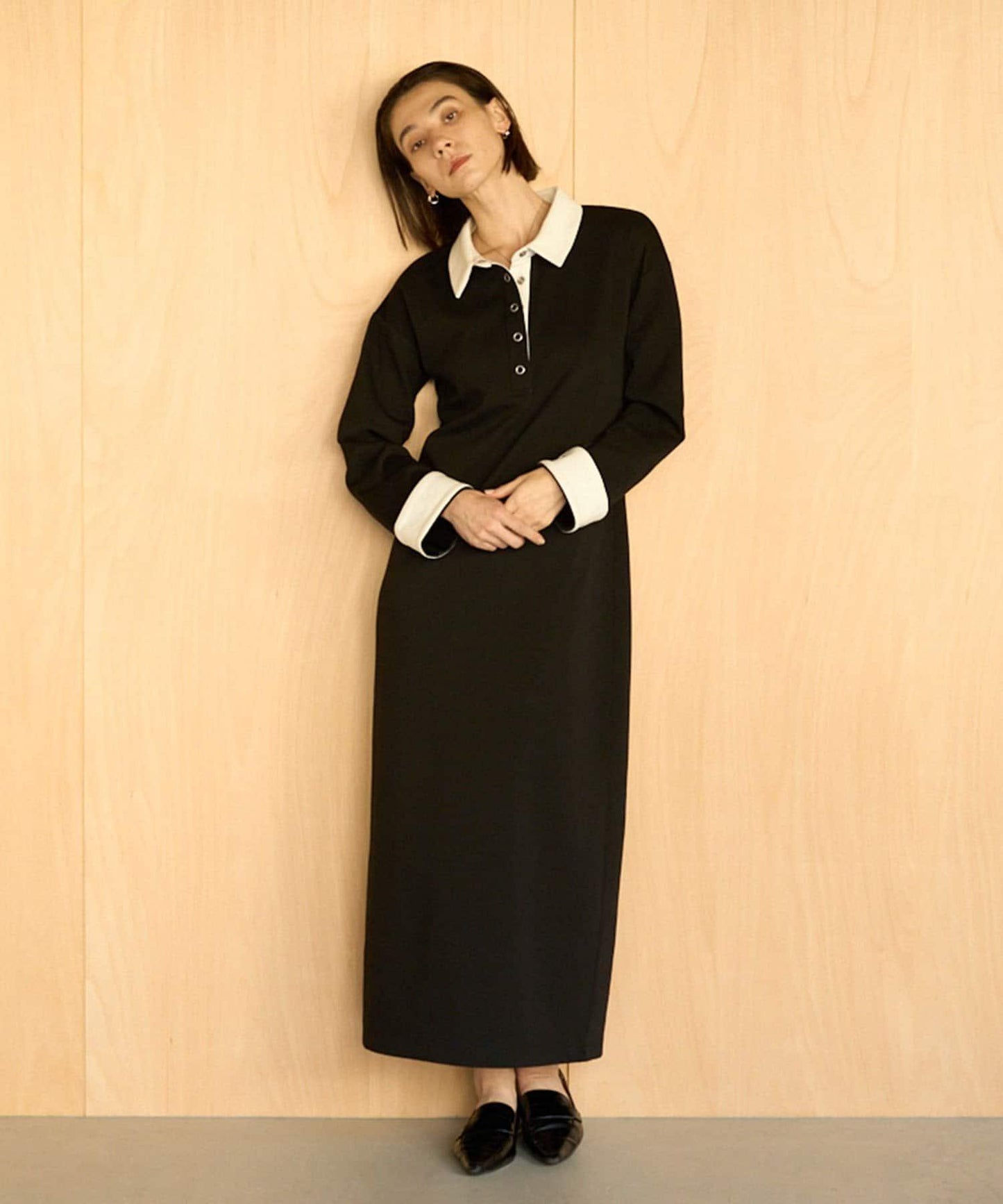 CAPRICIEUX LE'MAGE 〈C.L〉 拼色Polo設計 連衣裙