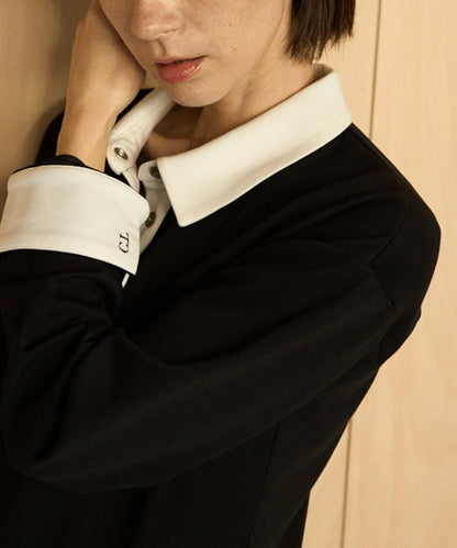 CAPRICIEUX LE'MAGE 〈C.L〉 拼色Polo設計 連衣裙