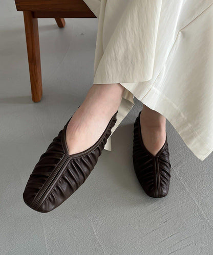 CAPRICIEUX LE'MAGE 褶皺設計 軟質 平底鞋
