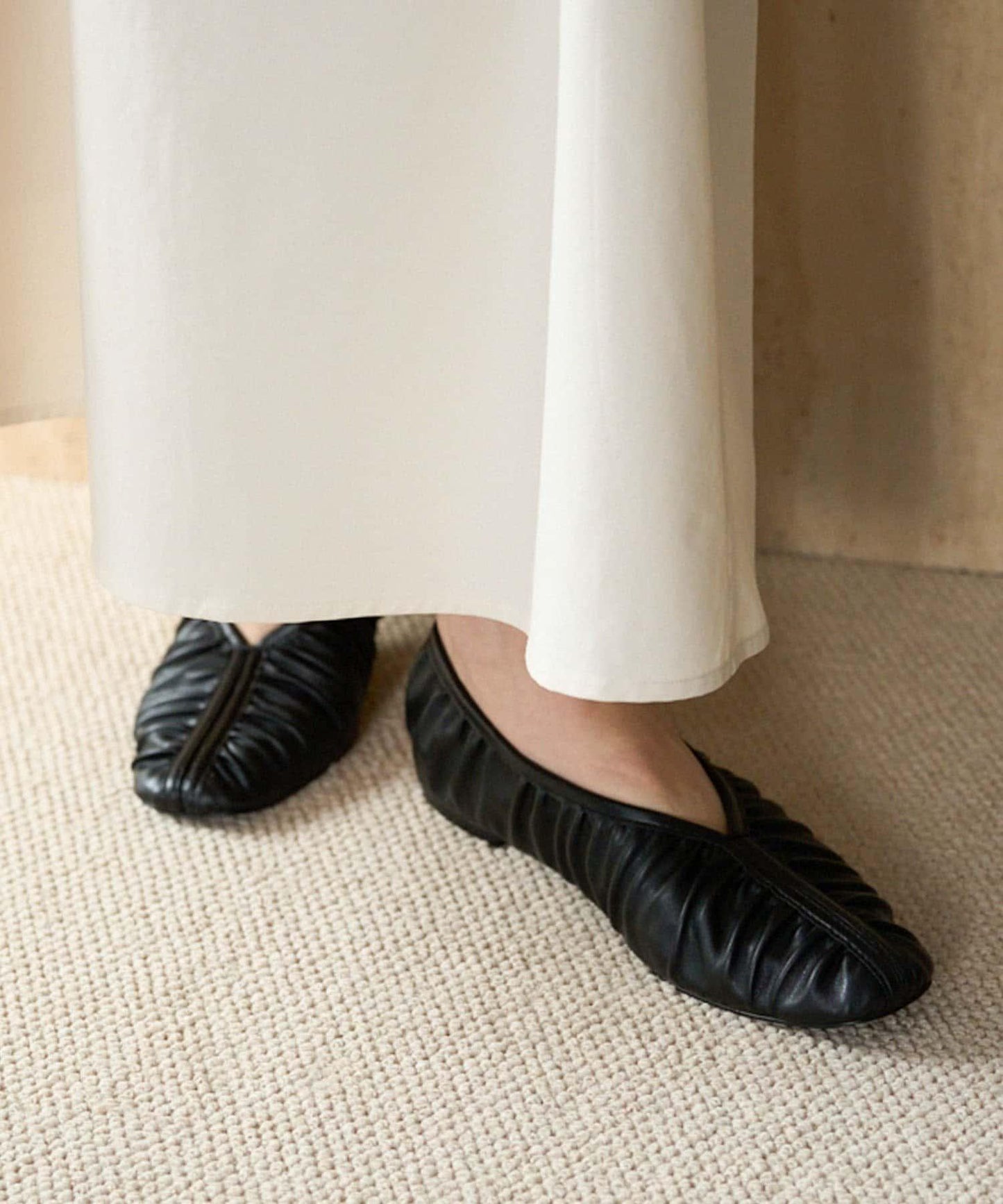 CAPRICIEUX LE'MAGE 褶皺設計 軟質 平底鞋