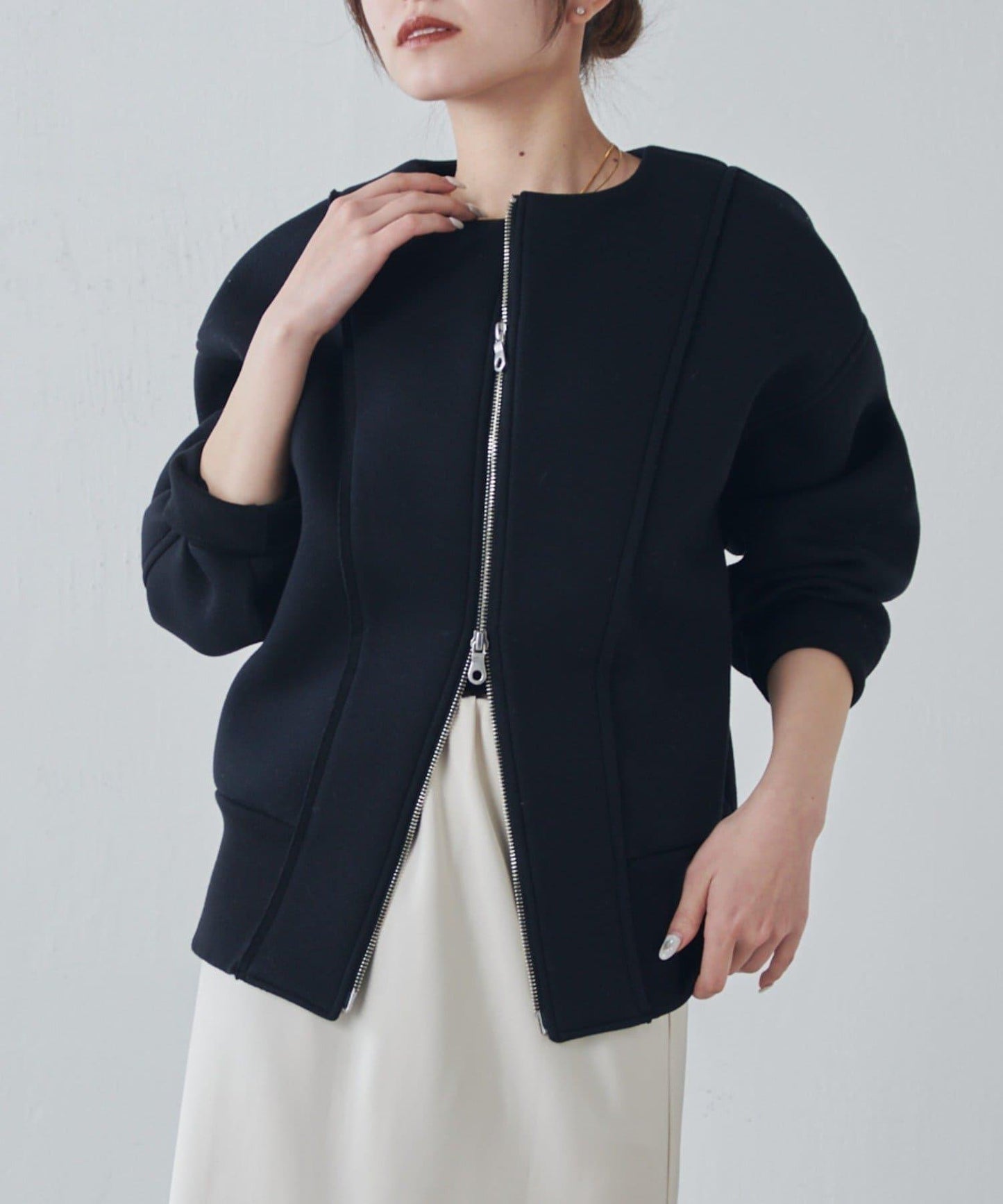 Lui's 雙層提花短夾克