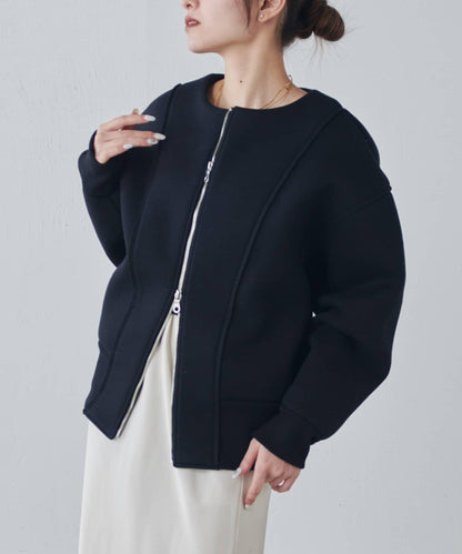 Lui's 雙層提花短夾克