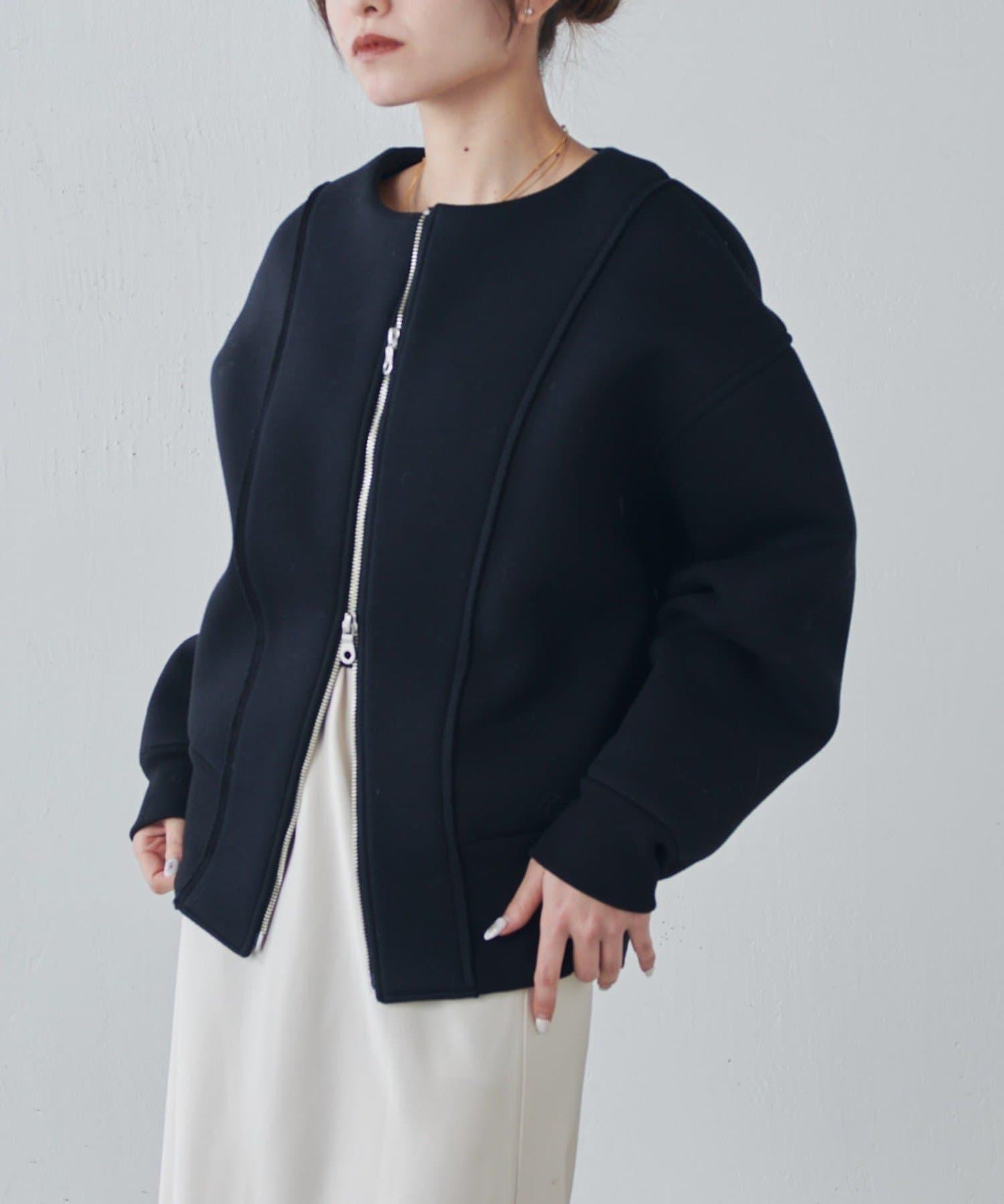 Lui's 雙層提花短夾克