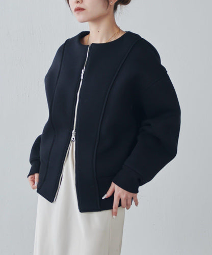 Lui's 雙層提花短夾克