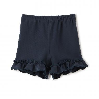 褲腳荷葉邊短款打底褲