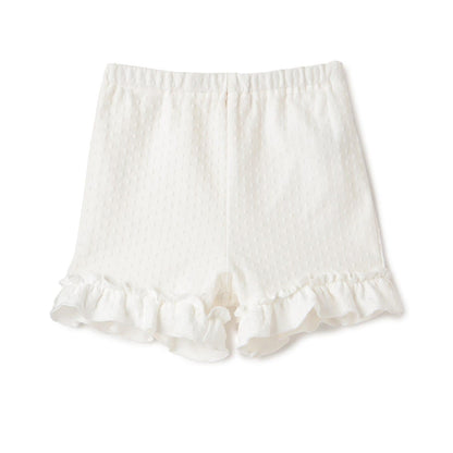 褲腳荷葉邊短款打底褲