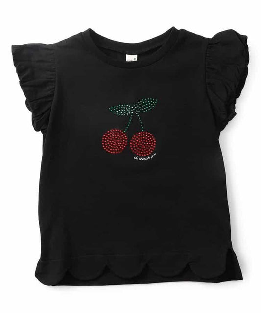 圖案扇貝邊 T恤