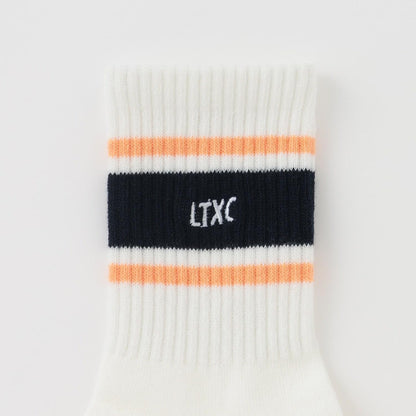 LTXC 多條紋中筒襪