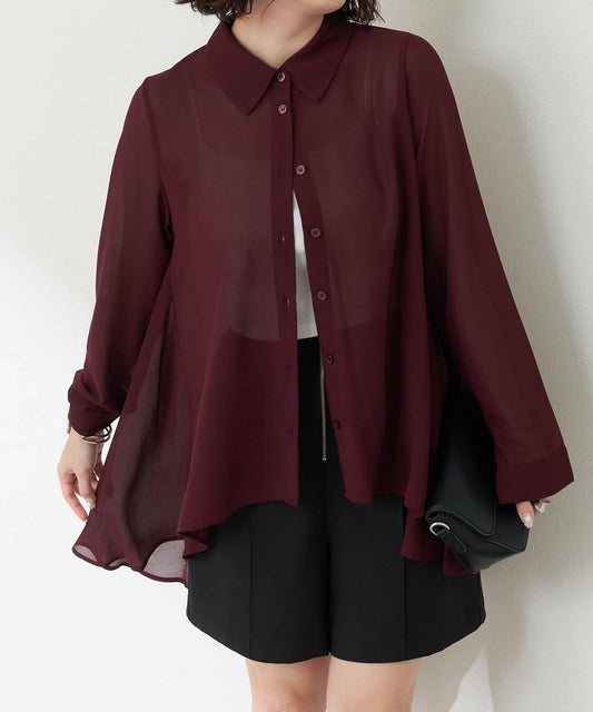 RMAF 雪紡前後不對稱襯衫