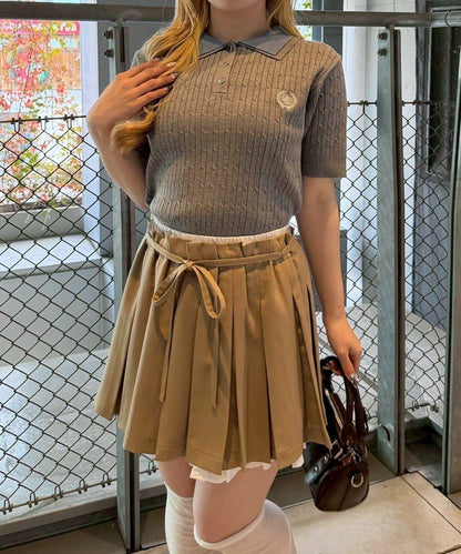 雙層領 織紋針織 POLO衫