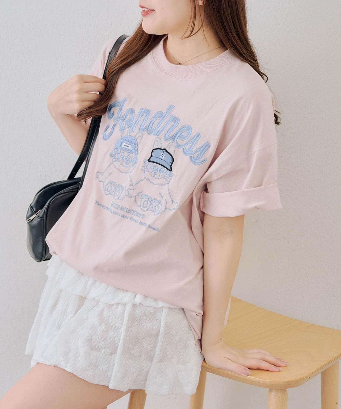 ANOTHER BRANCH 兔子針織帽圖案T恤