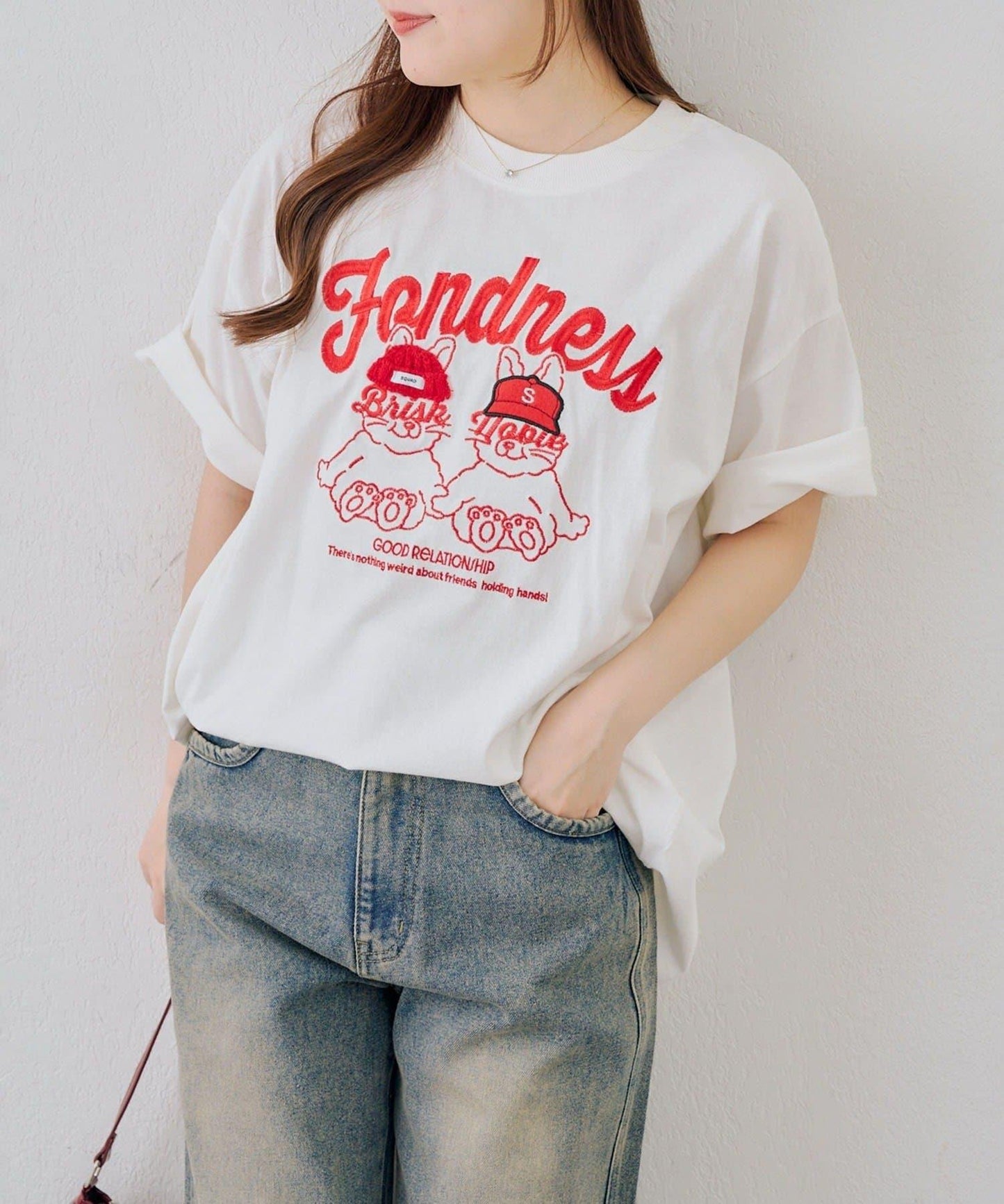 ANOTHER BRANCH 兔子針織帽圖案T恤