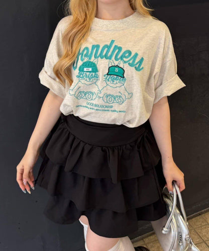 ANOTHER BRANCH 兔子針織帽圖案T恤