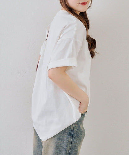 ANOTHER BRANCH 兔子針織帽圖案T恤