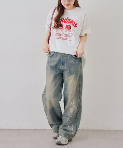 ANOTHER BRANCH 兔子針織帽圖案T恤