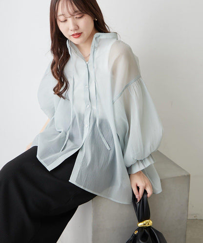 RMAF 開領 雙層袖 女式襯衫