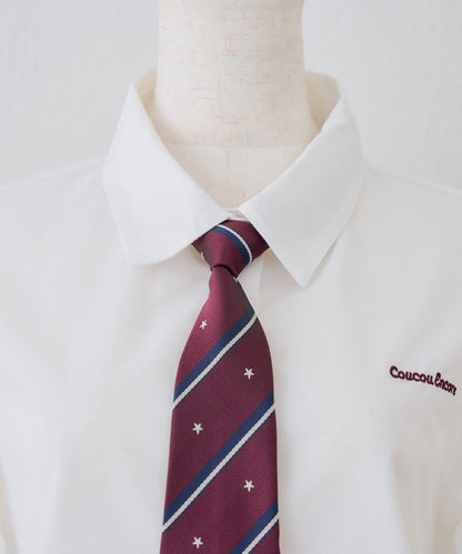 ANOTHER BRANCH 校園風附領帶襯衫