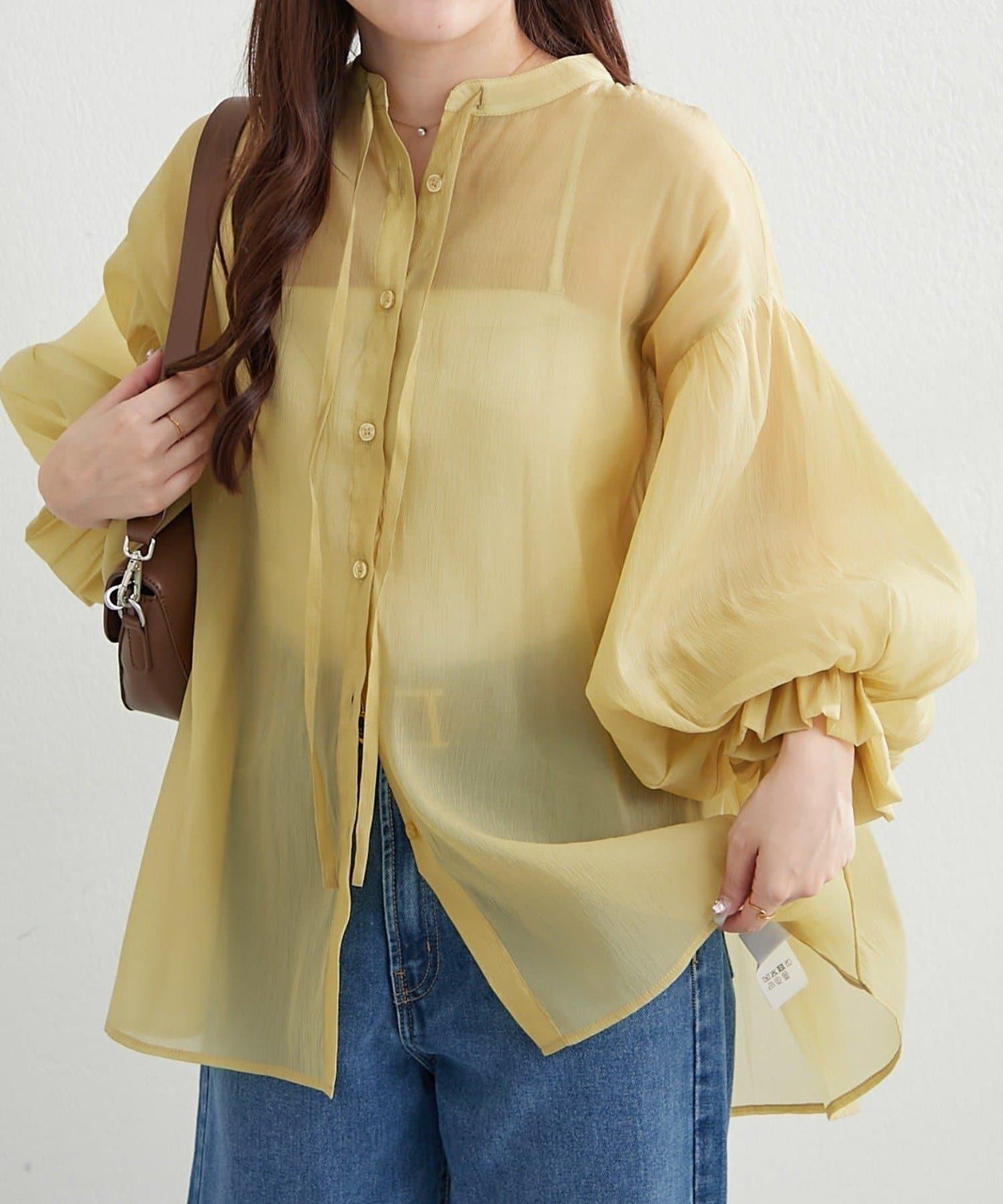 RMAF 開領 雙層袖 女式襯衫