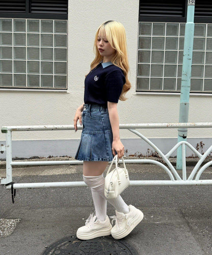 雙層領 織紋針織 POLO衫