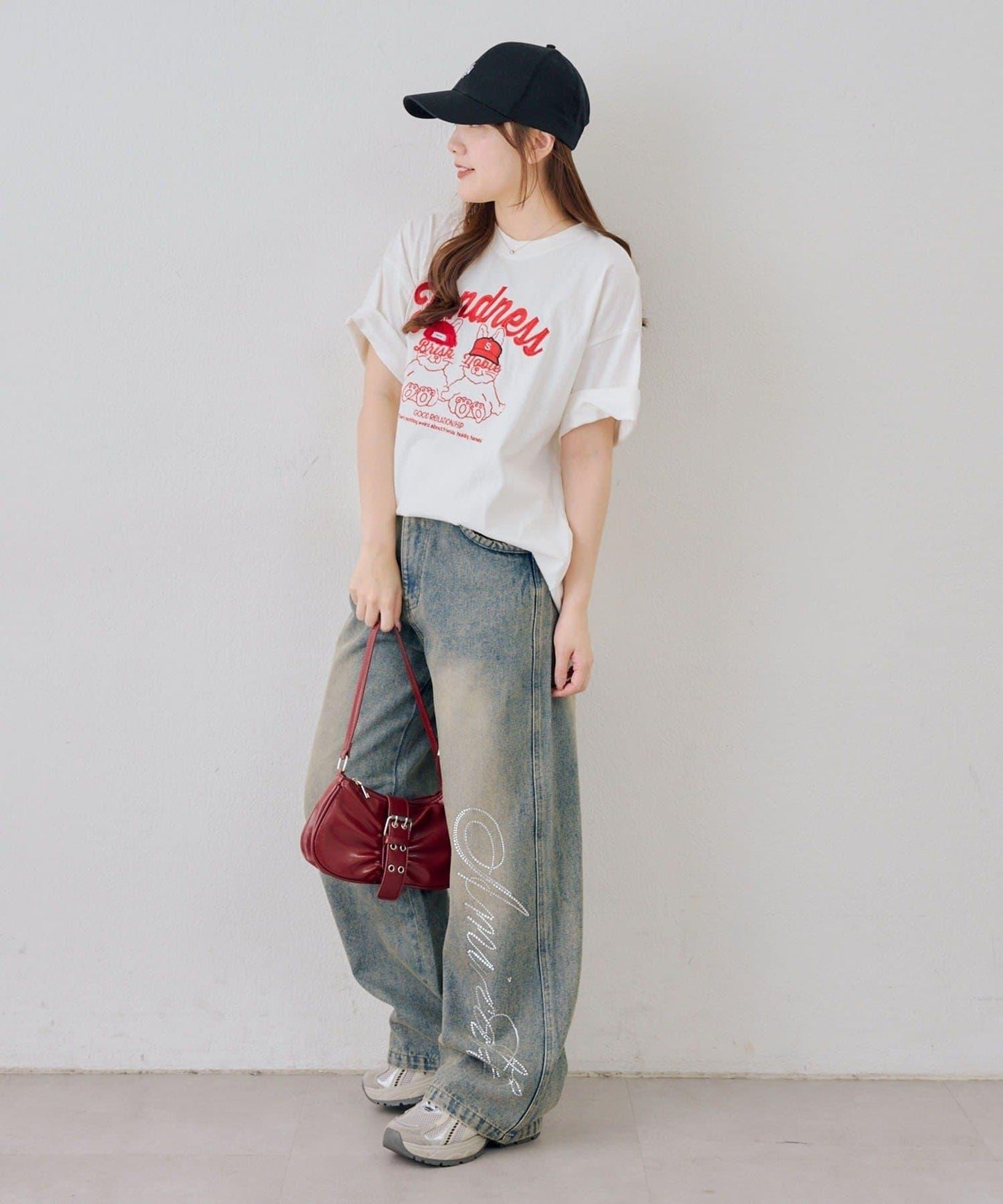 ANOTHER BRANCH 兔子針織帽圖案T恤