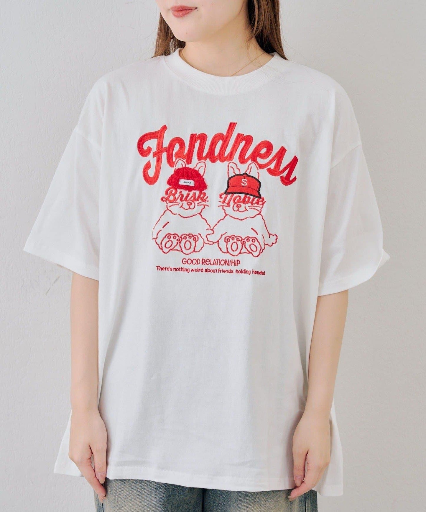 ANOTHER BRANCH 兔子針織帽圖案T恤