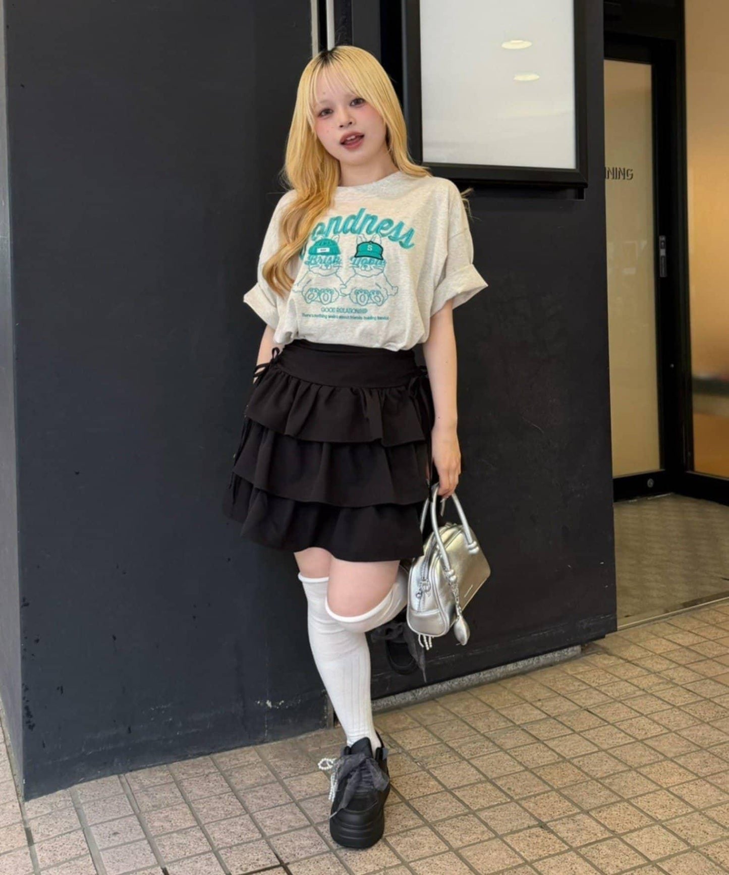 ANOTHER BRANCH 兔子針織帽圖案T恤