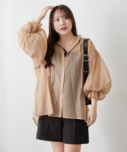 RMAF 開領 雙層袖 女式襯衫