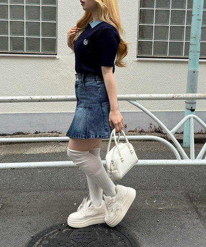 雙層領 織紋針織 POLO衫