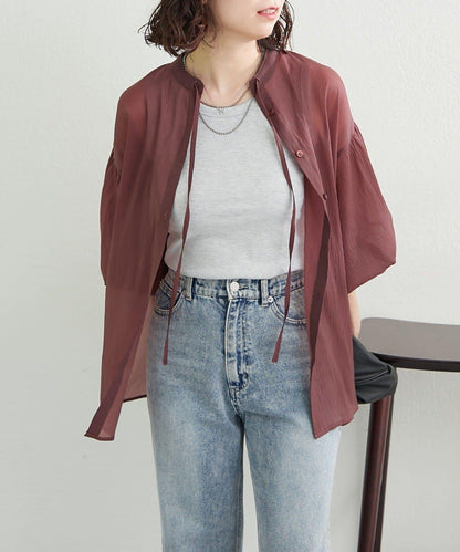 RMAF 開領 雙層袖 女式襯衫