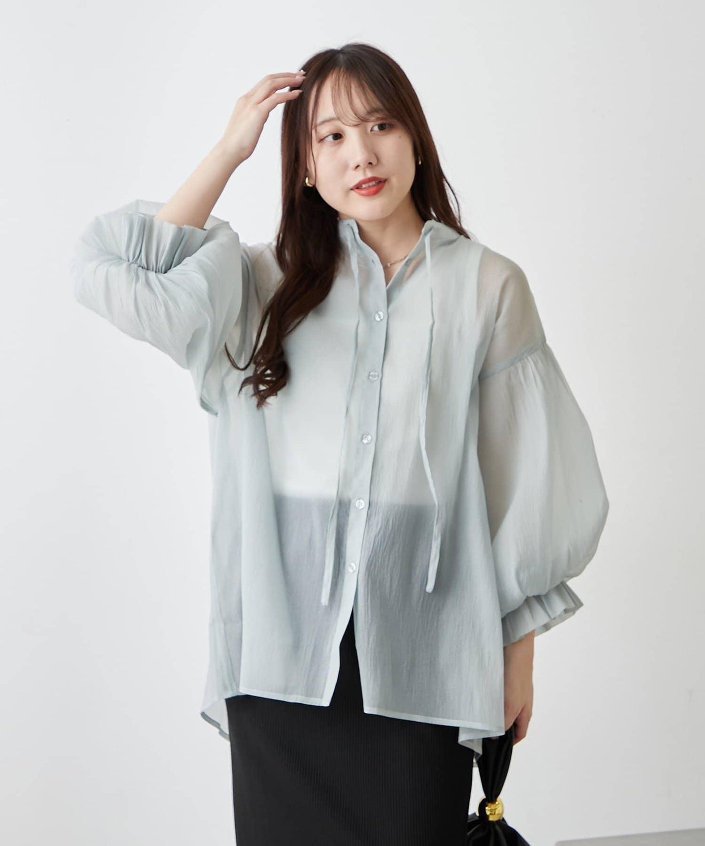 RMAF 開領 雙層袖 女式襯衫