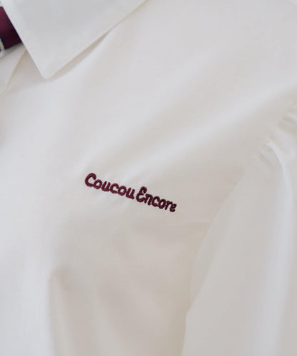 ANOTHER BRANCH 校園風附領帶襯衫