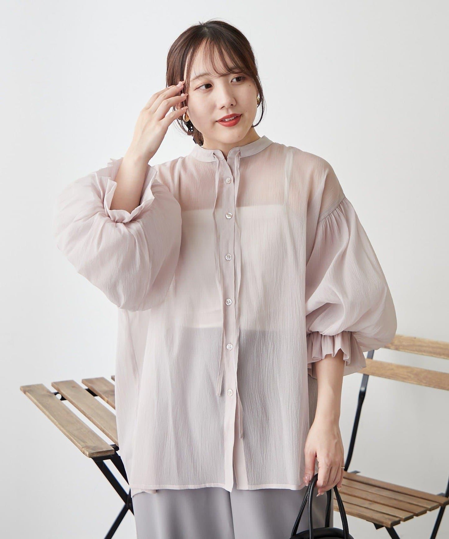 RMAF 開領 雙層袖 女式襯衫