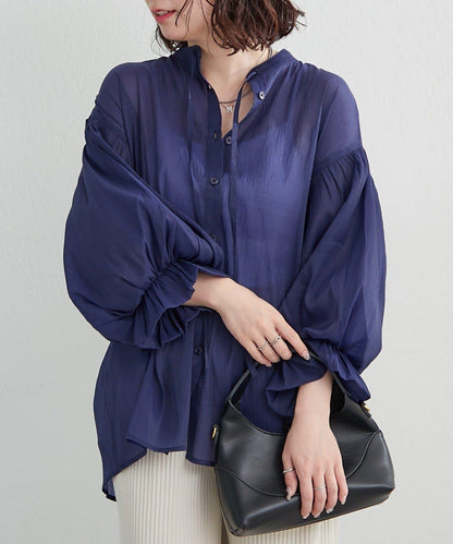 RMAF 開領 雙層袖 女式襯衫