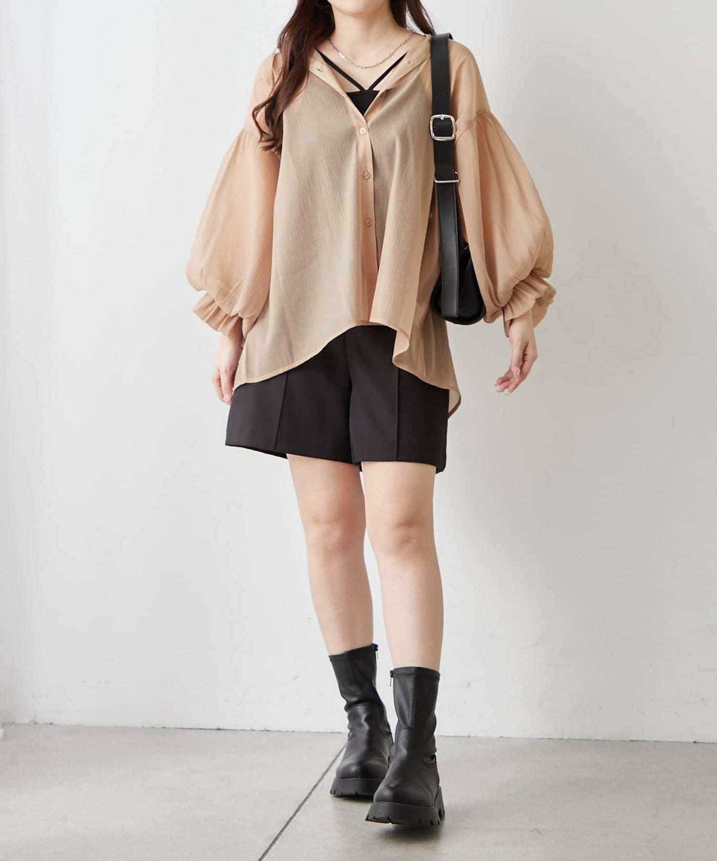 RMAF 開領 雙層袖 女式襯衫