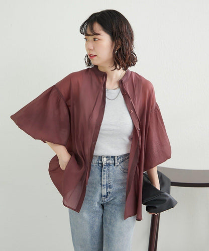 RMAF 開領 雙層袖 女式襯衫