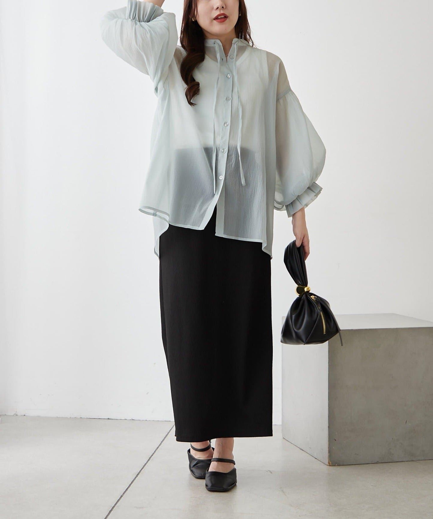 RMAF 開領 雙層袖 女式襯衫