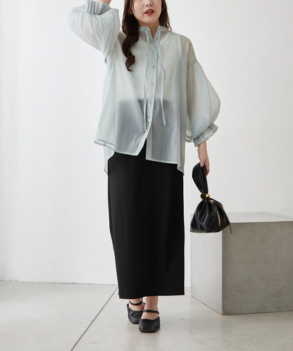 RMAF 開領 雙層袖 女式襯衫