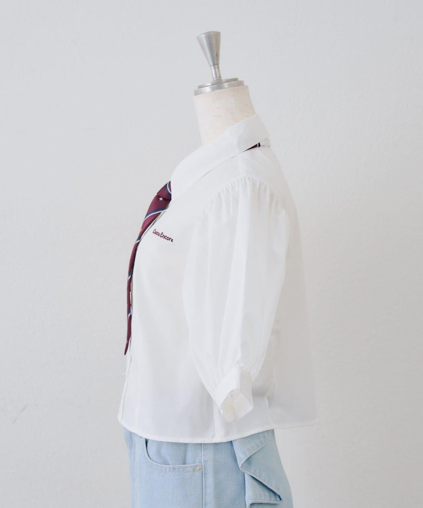 ANOTHER BRANCH 校園風附領帶襯衫