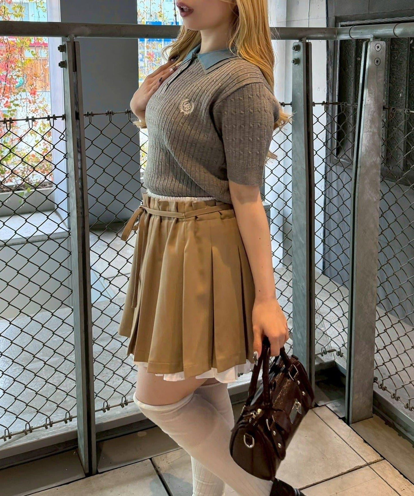 雙層領 織紋針織 POLO衫