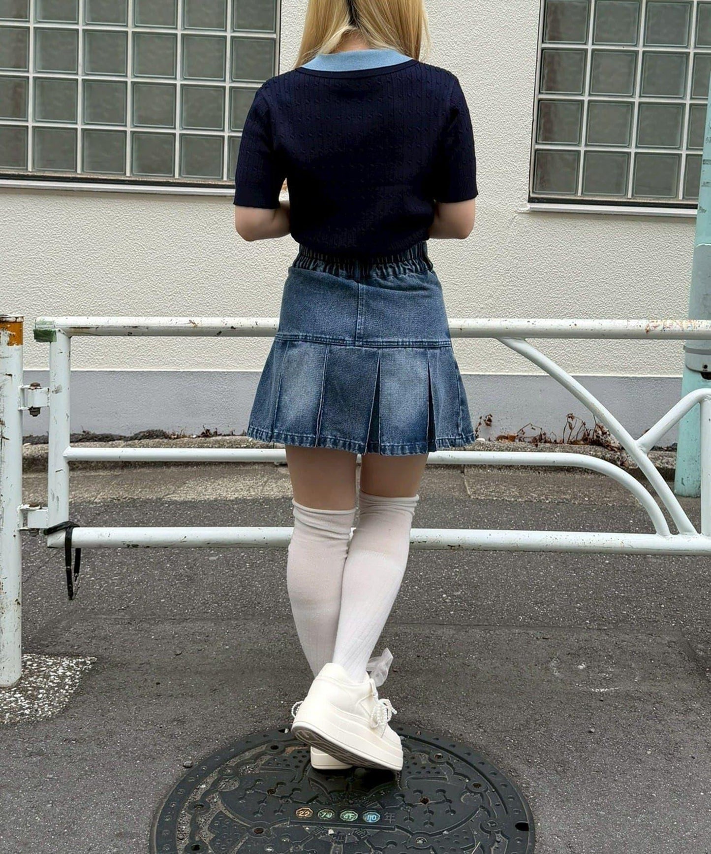 雙層領 織紋針織 POLO衫